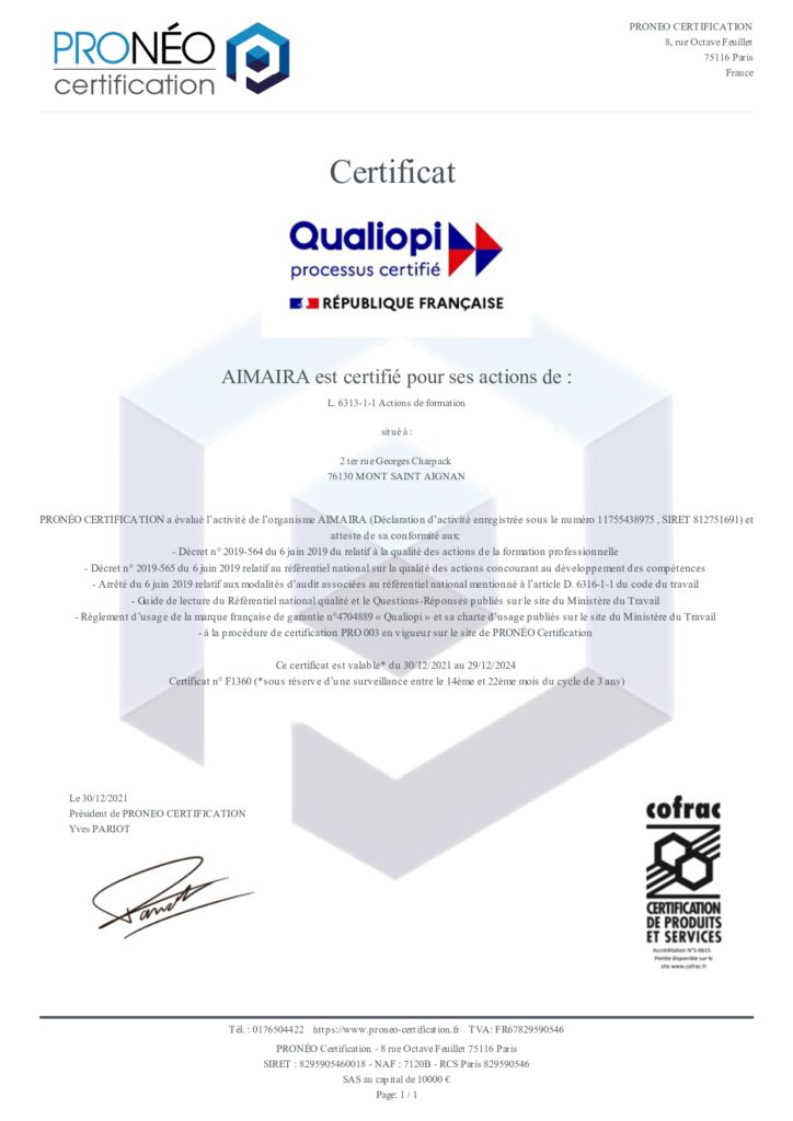 certificat_QUALIOPI_AIMAIRA - ERP - logiciel